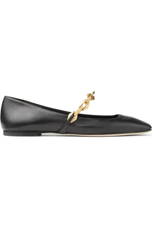 Jimmy Choo Diamond Tilda leather ballerina shoes