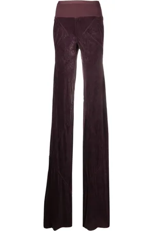 Rick Owens Hammered-velvet trousers