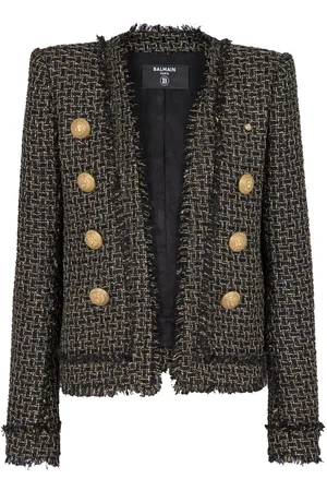 Balmain Double-breasted tweed jacket
