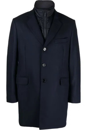 FAY Easy DB single-breasted layered coat