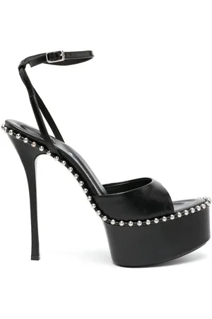 Alexander Wang Nova 145mm platform leather sandals