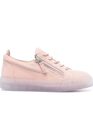 Giuseppe Zanotti Zip-detail leather low-top sneakers