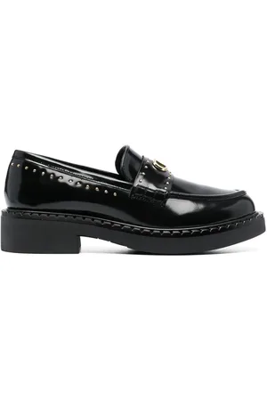 Twin-Set 40mm stud-embellished leather loafers