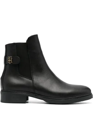 Tommy Hilfiger Monogram-plaque ankle boots