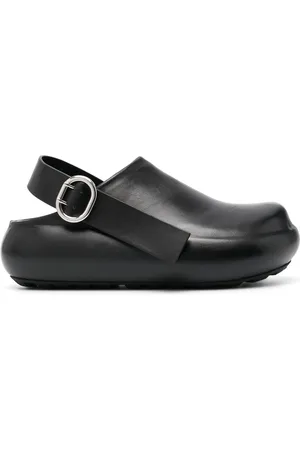 Jil Sander Slingback flat leather clogs