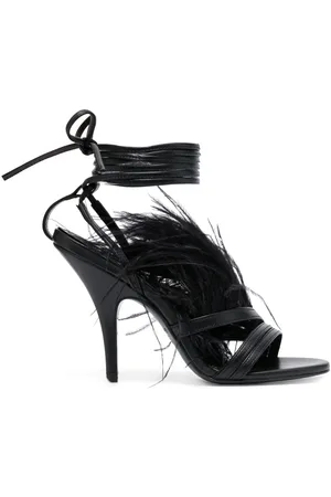 Patrizia Pepe 115mm ankle-tie leather sandals