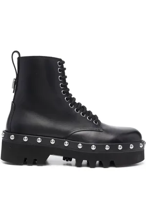 Furla Studded lace-up boots
