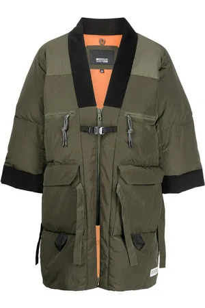 MOSTLY HEARD RARELY SEEN Colour-block panelled padded coat