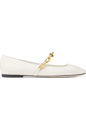 Jimmy Choo Diamond Tilda leather ballerina shoes