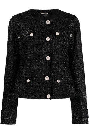 VERSACE Medusa Head single-breasted tweed jacket