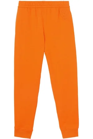 Burberry Logo patch cotton track pants
