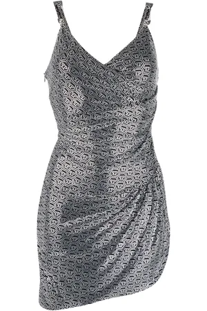 Philipp Plein Crystal-embellished logo mini dress