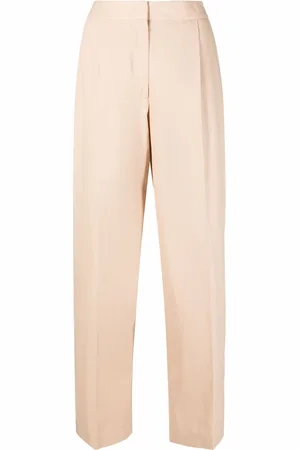 Jil Sander High-waisted cotton trousers