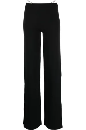 GCDS Crystal-thong flared trousers