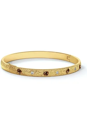 De Beers 18kt yellow Talisman diamond bangle bracelet