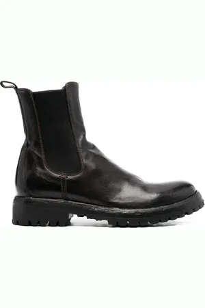 Officine creative Elasticated-panels leather boots