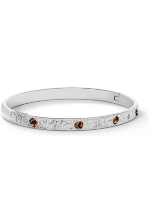 De Beers 18kt white gold Talisman diamond bangle bracelet