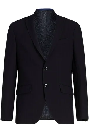 Etro Notched-lapels virgin wool-blend blazer