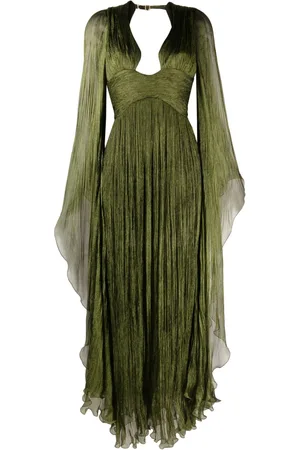 MARIA LUCIA HOHAN Ellie plunge-neck gown