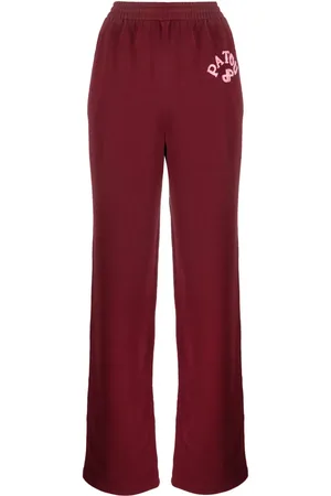 Patou Appliqué-logo organic cotton track pants