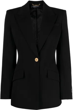 VERSACE Single-breasted wool blazer