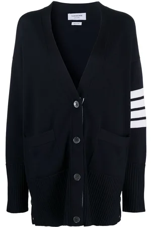 Thom Browne Oversized 4-Bar stripe cardigan