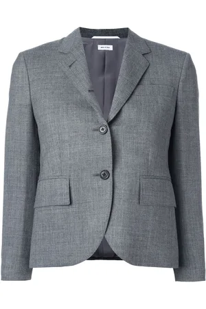 Thom Browne Classic Single Breasted Sport Coat In Medium 2-Ply Wool Fresco