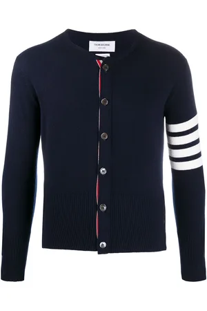 Thom Browne 4-Bar crew neck cardigan