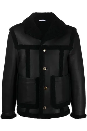 Thom Browne Shearling-trim flight jacket