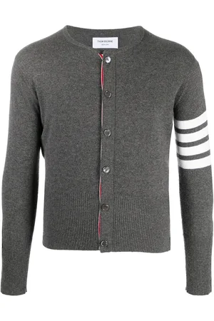 Thom Browne 4-Bar crew neck cardigan