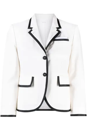 Thom Browne Grosgrain ribbon-trim blazer