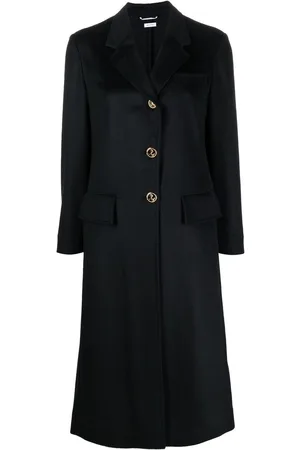Thom Browne Wide-lapel single-breasted overcoat