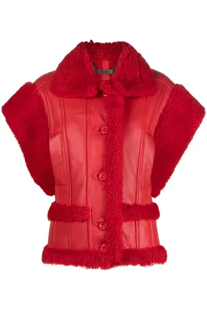 Philipp Plein Gothic Plein buttoned shearling vest