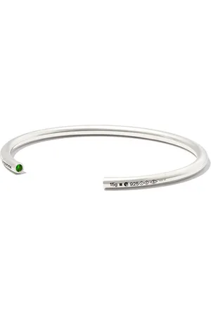 Le Gramme Sterling 15g tsavorite bangle