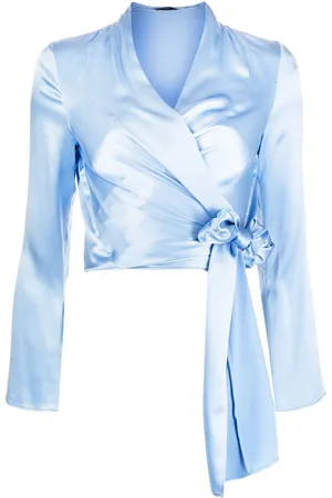 Voz Silk wrap blouse