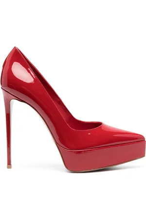 LE SILLA Uma 125mm patent-leather pumps