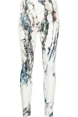 Saiid Kobeisy Graphic-print sequin embellished leggings