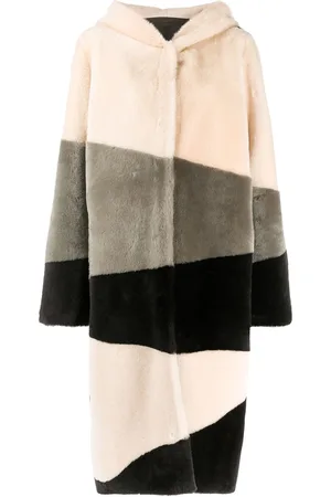 LISKA Hooded single-breasted coat