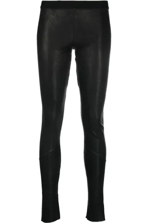 ISAAC SELLAM EXPERIENCE Low-rise leather leggings