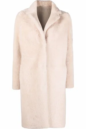 LISKA Single-breasted shearling coat