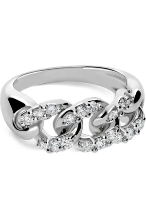 Leo Pizzo 18kt white gold Groumette diamond ring
