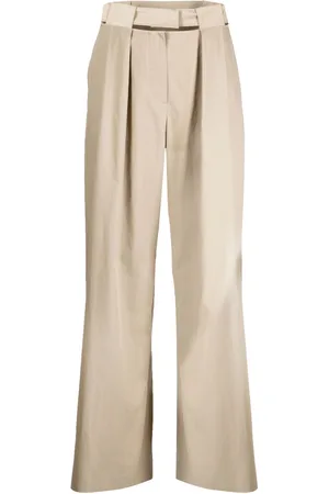 SYSTEM Cut-out pleated palazzo pants