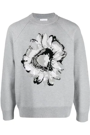 Barrie Cashmere flower-print jumper