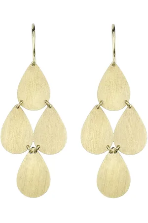 Irene Neuwirth 18kt gold four drop earrings
