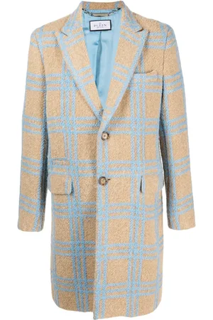 Philipp Plein Checked single-breasted coat