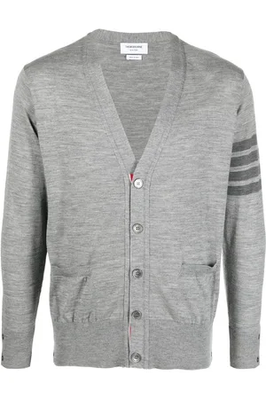 Thom Browne 4-Bar V-neck cardigan