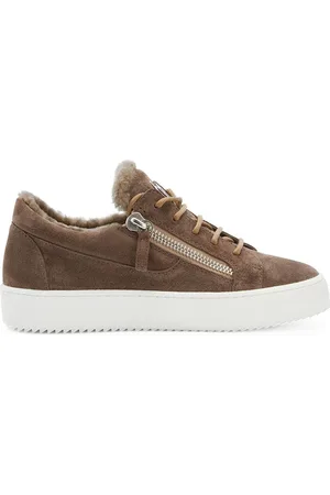 Giuseppe Zanotti Gail sheepskin trim sneakers