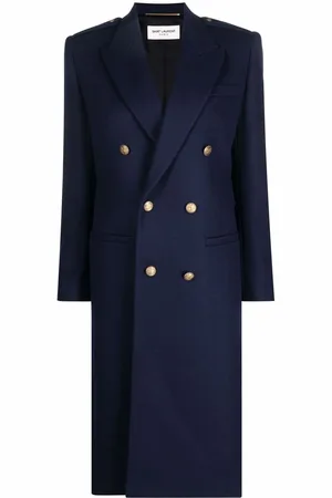 Saint Laurent Double-breasted tailored coat