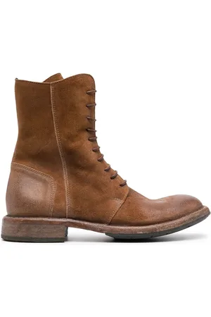 Moma Polacco worn-effect leather boots