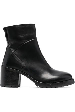 Moma 80mm heeled leather ankle boots